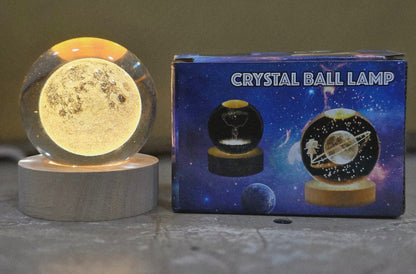 USB LED Galaxy Crystal Ball Lamp
