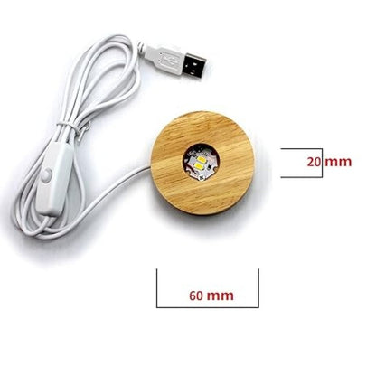 USB LED Galaxy Crystal Ball Lamp